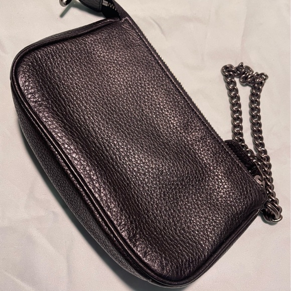 Coach Metallic Flower Embroidered Wristlet - Picture 3 of 8